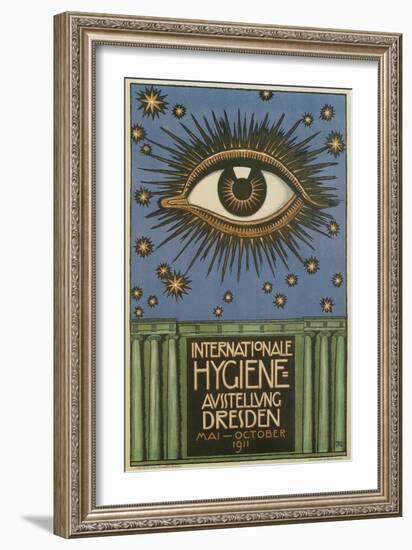 International Hygiene Exhibition, Eye-null-Framed Art Print