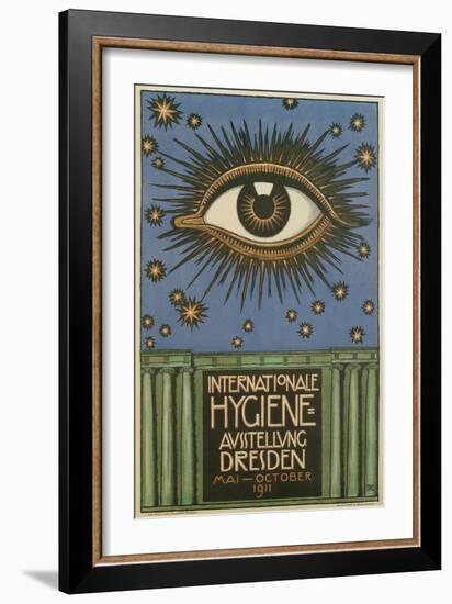 International Hygiene Exhibition, Eye-null-Framed Art Print