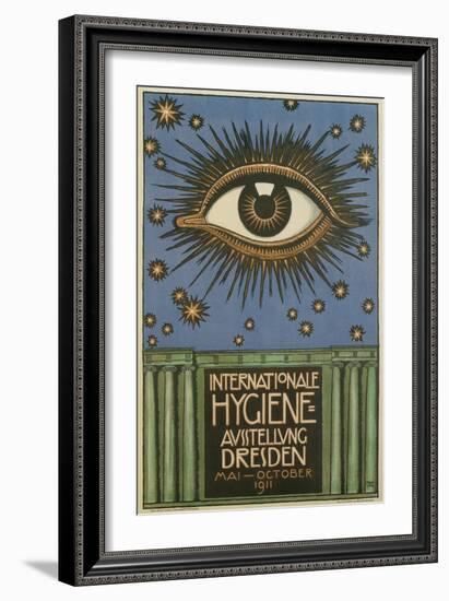 International Hygiene Exhibition, Eye-null-Framed Art Print