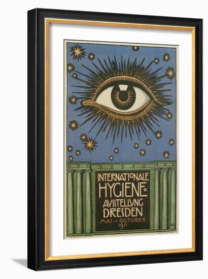 International Hygiene Exhibition, Eye-null-Framed Art Print