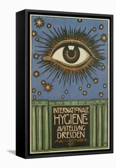 International Hygiene Exhibition, Eye-null-Framed Stretched Canvas