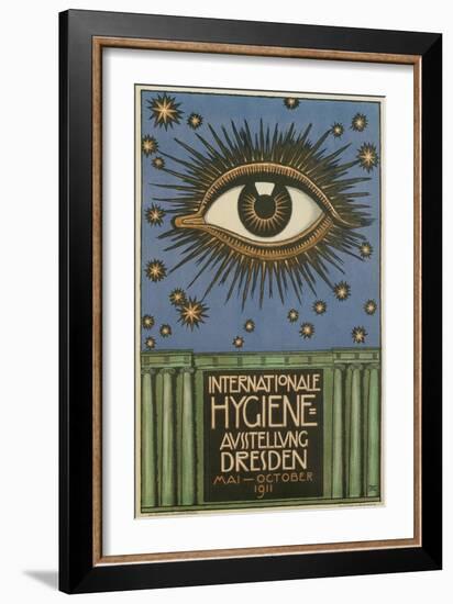 International Hygiene Exhibition Poster with Eye-null-Framed Premium Giclee Print