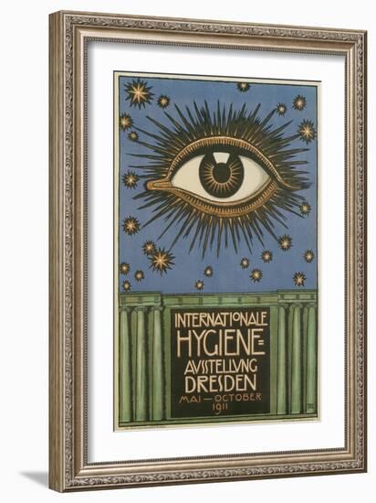 International Hygiene Exhibition Poster with Eye-null-Framed Giclee Print