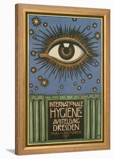 International Hygiene Exhibition Poster with Eye-null-Framed Premier Image Canvas