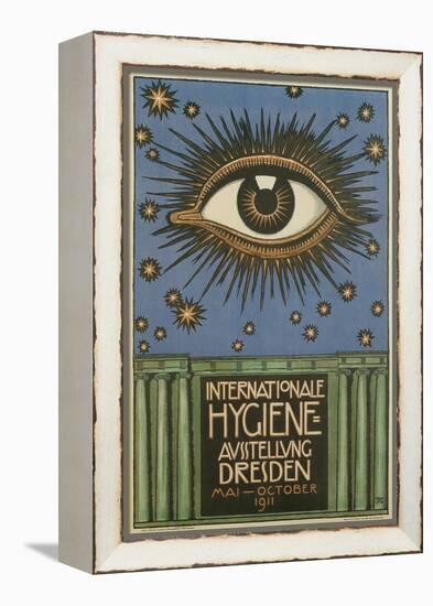 International Hygiene Exhibition Poster with Eye-null-Framed Premier Image Canvas