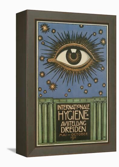 International Hygiene Exhibition Poster with Eye-null-Framed Premier Image Canvas