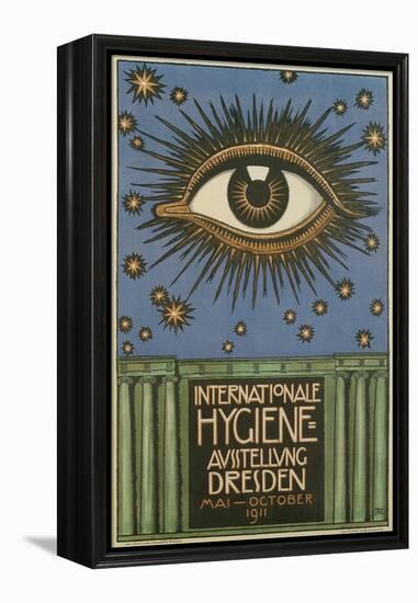 International Hygiene Exhibition Poster with Eye-null-Framed Premier Image Canvas