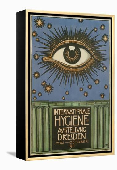 International Hygiene Exhibition Poster with Eye-null-Framed Premier Image Canvas