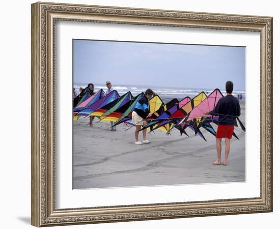 International Kite Festival at Long Beach, Washington, USA-William Sutton-Framed Photographic Print