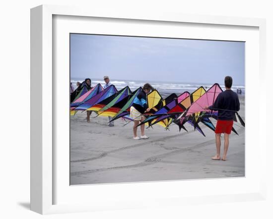 International Kite Festival at Long Beach, Washington, USA-William Sutton-Framed Photographic Print