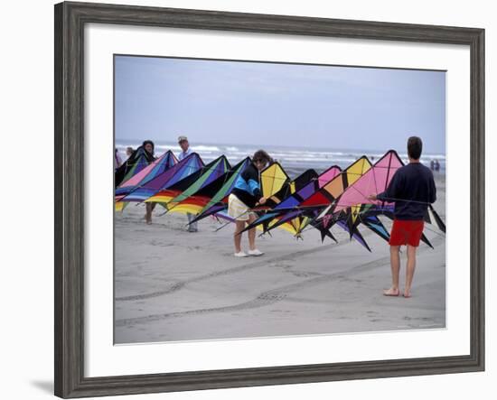 International Kite Festival at Long Beach, Washington, USA-William Sutton-Framed Photographic Print