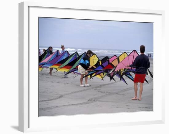 International Kite Festival at Long Beach, Washington, USA-William Sutton-Framed Photographic Print