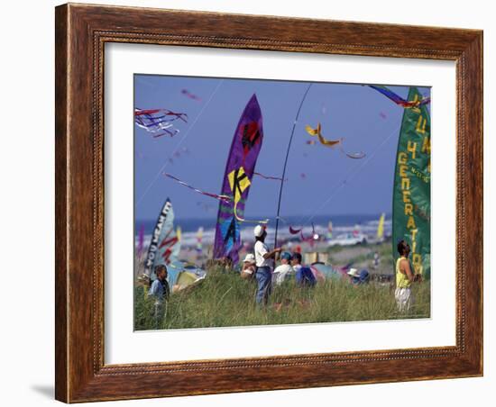 International Kite Festival, Long Beach, Washington, USA-William Sutton-Framed Photographic Print