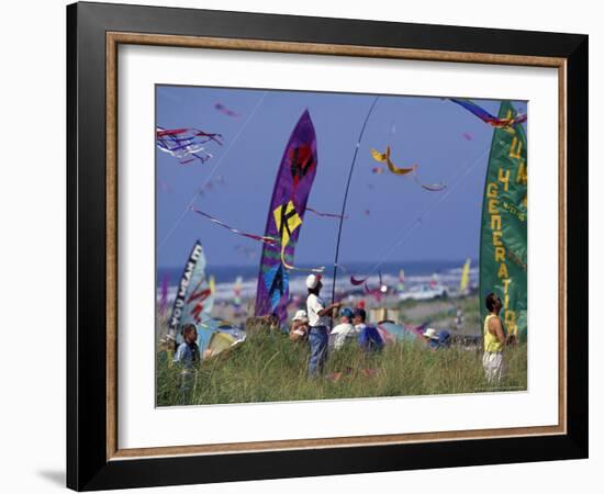 International Kite Festival, Long Beach, Washington, USA-William Sutton-Framed Photographic Print