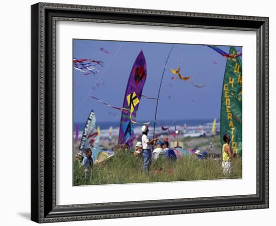 International Kite Festival, Long Beach, Washington, USA-William Sutton-Framed Photographic Print