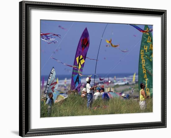 International Kite Festival, Long Beach, Washington, USA-William Sutton-Framed Photographic Print