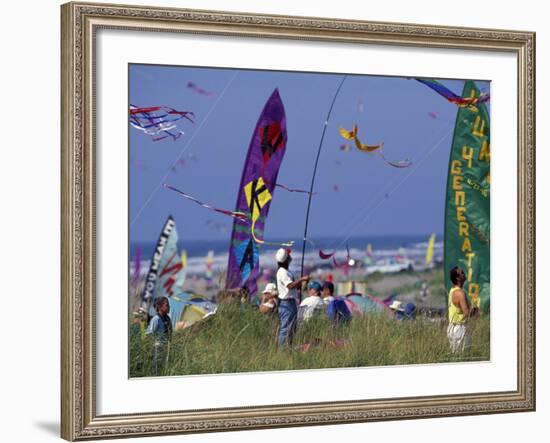 International Kite Festival, Long Beach, Washington, USA-William Sutton-Framed Photographic Print