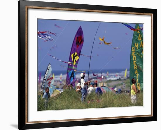 International Kite Festival, Long Beach, Washington, USA-William Sutton-Framed Photographic Print