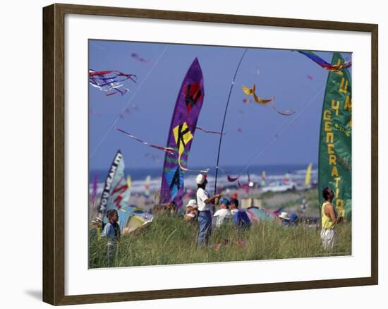 International Kite Festival, Long Beach, Washington, USA-William Sutton-Framed Photographic Print