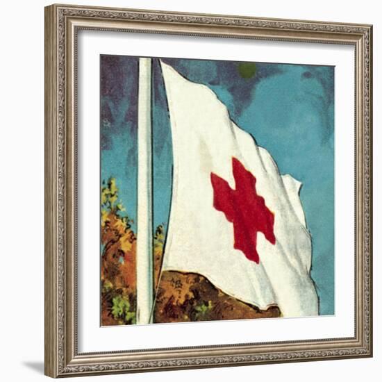 International Red Cross Flag-English School-Framed Giclee Print