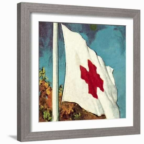 International Red Cross Flag-English School-Framed Giclee Print