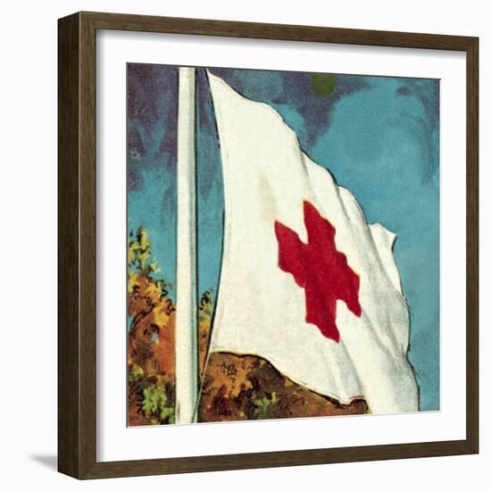 International Red Cross Flag-English School-Framed Giclee Print