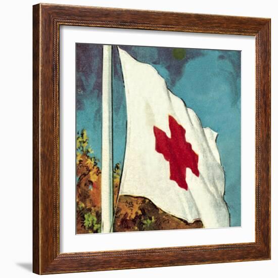 International Red Cross Flag-English School-Framed Giclee Print