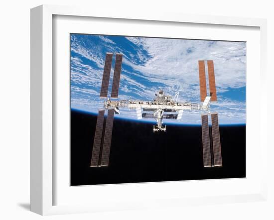 International Space Station in 2007-null-Framed Photo