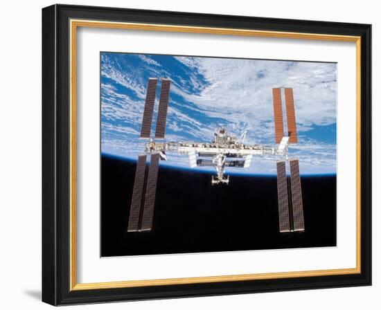 International Space Station in 2007-null-Framed Photo