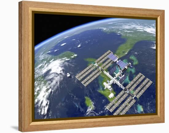 International Space Station-Roger Harris-Framed Premier Image Canvas