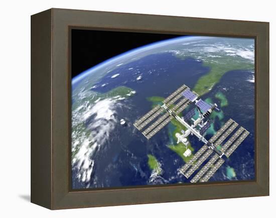 International Space Station-Roger Harris-Framed Premier Image Canvas