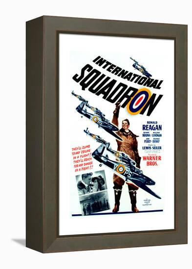 INTERNATIONAL SQUADRON, Ronald Reagan (center), 1941.-null-Framed Stretched Canvas