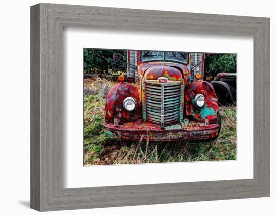 International truck HDR, Overisel Township, Allegan County, Michigan, USA-null-Framed Photographic Print