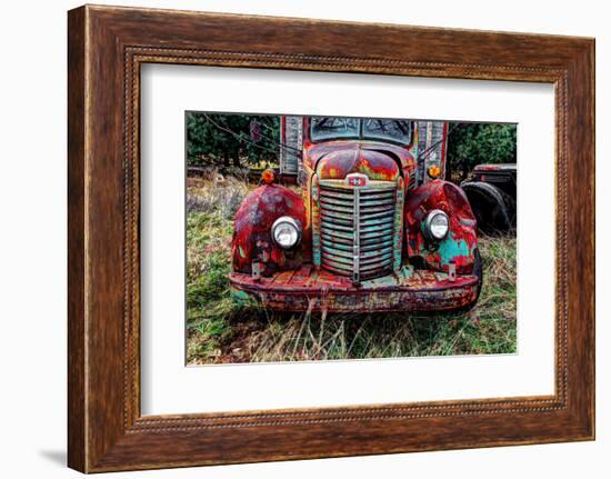 International truck HDR, Overisel Township, Allegan County, Michigan, USA-null-Framed Photographic Print