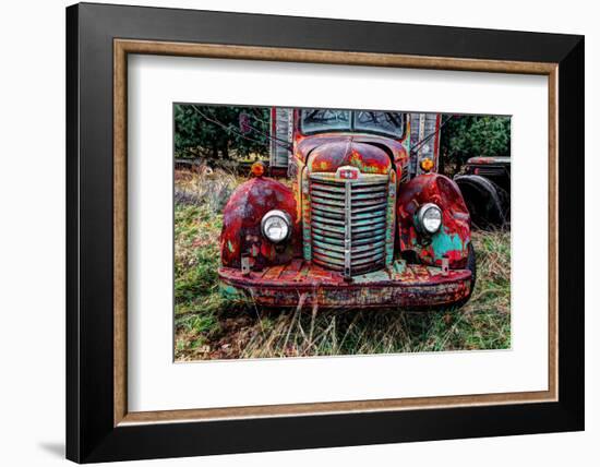 International truck HDR, Overisel Township, Allegan County, Michigan, USA-null-Framed Photographic Print