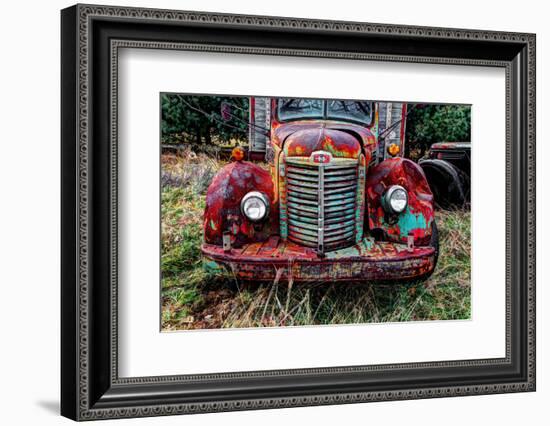 International truck HDR, Overisel Township, Allegan County, Michigan, USA-null-Framed Photographic Print