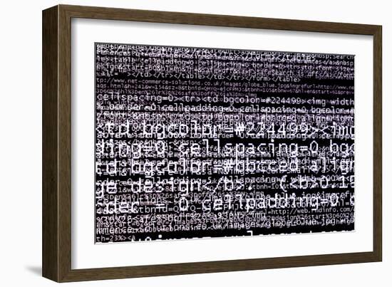 Internet Computer Code-Christian Darkin-Framed Photographic Print