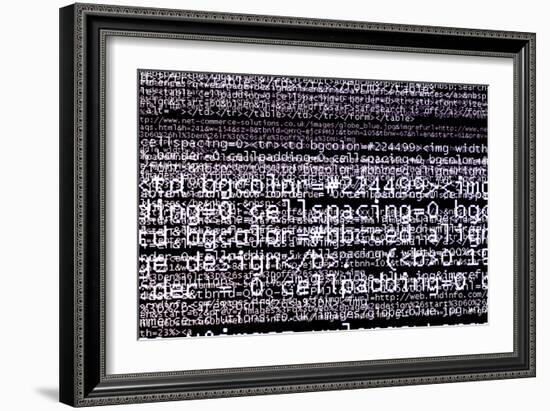 Internet Computer Code-Christian Darkin-Framed Photographic Print