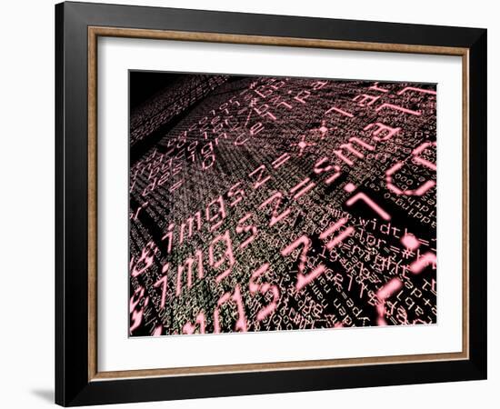 Internet Computer Code-Christian Darkin-Framed Photographic Print