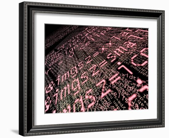 Internet Computer Code-Christian Darkin-Framed Photographic Print