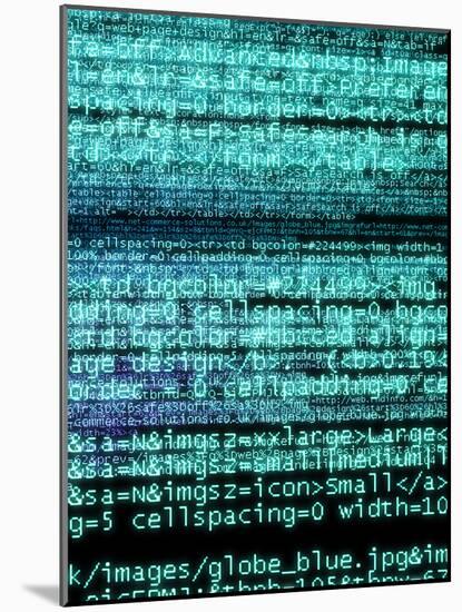 Internet Computer Code-Christian Darkin-Mounted Photographic Print