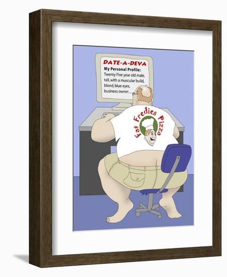 Internet Dating-Linda Braucht-Framed Giclee Print