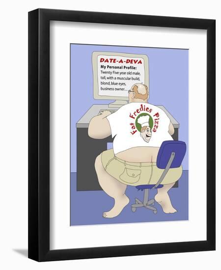 Internet Dating-Linda Braucht-Framed Giclee Print