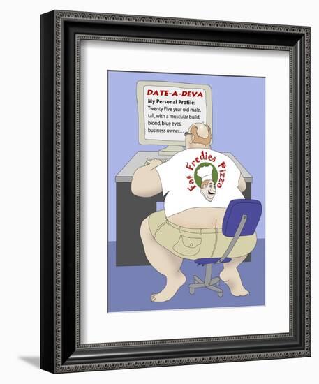 Internet Dating-Linda Braucht-Framed Giclee Print