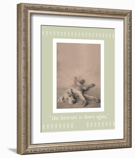 Internet Is Down Again-Rachael Hale-Framed Premium Giclee Print