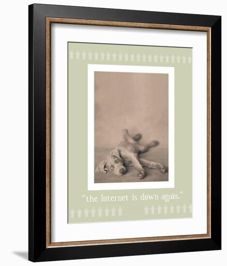 Internet Is Down Again-Rachael Hale-Framed Premium Giclee Print