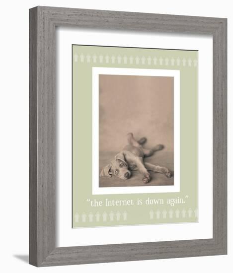 Internet Is Down Again-Rachael Hale-Framed Premium Giclee Print