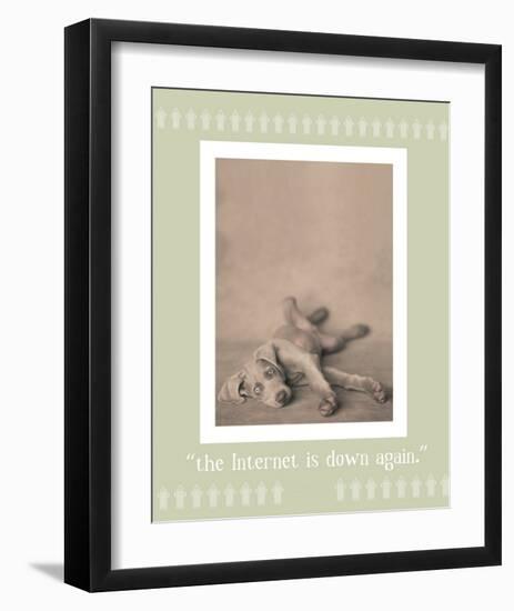 Internet Is Down Again-Rachael Hale-Framed Premium Giclee Print