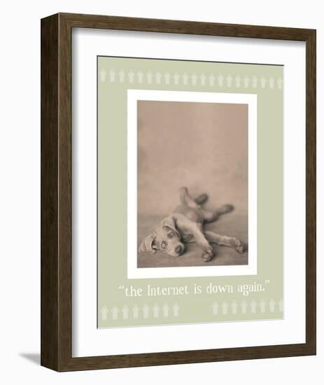 Internet Is Down Again-Rachael Hale-Framed Premium Giclee Print