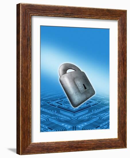 Internet Security, Conceptual Artwork-Victor Habbick-Framed Photographic Print